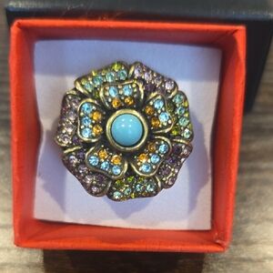 Multicolor Floral Ring